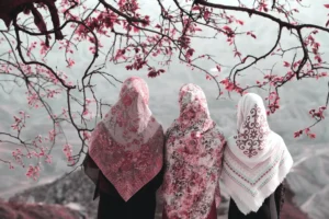 cara desain kerudung sendiri