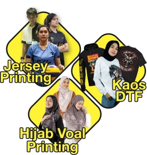 Jersey Printing, Kaos DTF, Hijab Printing